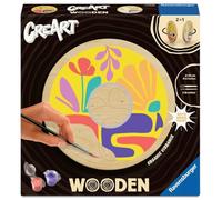 Ravensburger CreArt 25921 - Vibraciones orgánicas - Pintura por números en Madera, Kit de Pintura DIY con Pinceles y Pinturas acrílicas, Regalo para Mujeres y Hombres, Pintura para Adultos