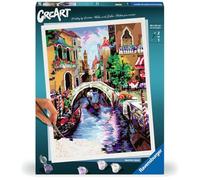 Ravensburger CreArt-Pintura por números 25964-Beautiful Venice-a Partir de 12 años, Color Azul Real y Blanco (25964)