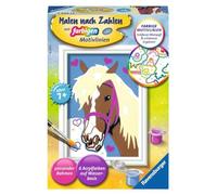 Ravensburger CreArt 27693 - Dear Horse, Cuadro por número para niños a Partir de 7 años, Set de Pintura con Marco, Pincel y Pinturas acrílicas, Regalo para niños y niñas