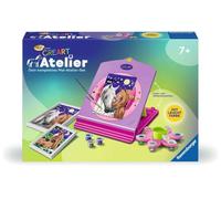 Ravensburger CreArt 28507 - Atelier Pferde: Pintura por números para niños a Partir de 7 años, Set de Pintura con 2 Tablas de Pintar Que Incluyen Marco,