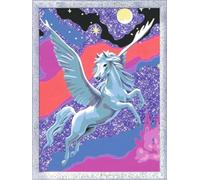 Ravensburger CreArt 28641 - Stolzer Pegasus, Cuadro por Caballo para niños a Partir de 7 años, Set de Pintura con Marco, Pincel y Pinturas acrílicas, Regalo para niños y niñas, con Purpurina