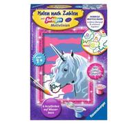 Ravensburger CreArt 29609 - Unicornio - Pintura por números para niños a Partir de 7 años, Kit de Pintura con Marco, Pinceles y Pinturas acrílicas, Regalo para niñas y niños