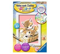Ravensburger CreArt 29686 - Gatitos con Forma de Gato para niños a Partir de 9 años, Set de Pintura con Marco, Pincel y Pinturas acrílicas, Regalo para niños y niñas