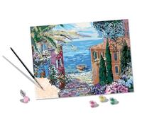 Ravensburger CreArt Adult Premium, Paisaje mediterràneo, Pintar por Números, Edad Recomendada 14, Multicolor, único, 20218