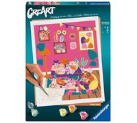 Ravensburger - CreArt - Adulto - Pintura por números - Pijama Partido/Marie Boiseau - Ilustrador - Ocio Creativo - 12023275