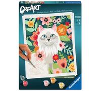Ravensburger - CreArt Adultos Serie Trend C - Siberiano Blanco | Pintar Por Numeros | Kit Pintura | Medidas De 30 X 24 | Juegos Niños 12 Años | Ideas Regalo | Regalo Niño 12 Años