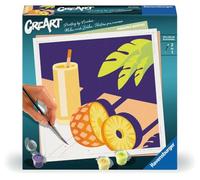 Ravensburger - CreArt Adultos Serie Trend cuadratos - Piña Colada | Pintar Por Numeros | Kit Pintura | Medidas De 20 X 20 | Juegos Niños 12 Años | Ideas Regalo | Regalo Niño 12 Años