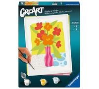 Ravensburger - CreArt Adultos Serie Trend D - Flores naranjas | Pintar Por Numeros | Kit Pintura | Medidas De 24 X 18 | Juegos Niños 12 Años | Ideas Regalo | Regalo Niño 12 Años