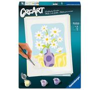 Ravensburger - CreArt Adultos Serie Trend D - Margaritas | Pintar Por Numeros | Kit Pintura | Medidas De 24 X 18 | Juegos Niños 12 Años | Ideas Regalo | Regalo Niño 12 Años