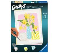 Ravensburger - CreArt Adultos Serie Trend D - Narcisos | Pintar Por Numeros | Kit Pintura | Medidas De 24 X 18 | Juegos Niños 12 Años | Ideas Regalo | Regalo Niño 12 Años