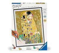 Ravensburger - Kit pintar por números CreArt Klimt El Beso 30x40 cm, con marco, 14+