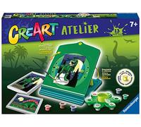 Ravensburger - CreArt Atelier: Dinosaurios, Pintura por Numeros, Kit de Pintura para Niños, Juego Educativo para Niños de 7+ Años, Tema Unicornio, con Caballete Ajustable, Kit Pintar 13 Colores