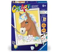 Ravensburger - CreArt Caballo Entre Flores, Kit Pintar por números +9 años