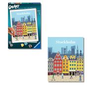 Ravensburger - Creart Serie C Trend: Estocolmo En Colores | Pintar Por Numeros Adultos Y Niños | Cuadros Para Pintar Por Numeros | Manualidades Adultos Y Niños De 14 Años O Más 24x30cm