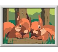 Ravensburger CreArt - Pintura por números para niños - Ardilla acogedora