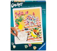 Ravensburger - Creart: Disco Vibras, Pintar por Numeros Adultos, Kit Pintura 24 x 30 cm, Manualidades Adultos, Todo Incluido