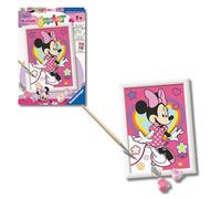 Ravensburger - Creart E: Disney Minnie | Pintar por Numeros Niños | Kit Manualidades Niños | Kit Pintura Niños Completo | Manualidades Niña 7 años | Incluye Marco 13x18cm