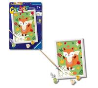 Ravensburger - CreArt Serie E: Zorro, Pintar por Numeros Adultos y Niños, Cuadros para Pintar por Numeros, Incluye Completo Kit Pintar y Marco, para Niños 9+ Años, 18x13 cm