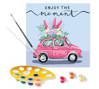 Ravensburger Kit pintar por números adultos Enjoy The Moment - Incluye pintura y lienzo 20x20 cm