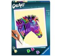 Ravensburger CreArt Funky Zebra Paint by Numbers for Adults 12 (Importación USA)
