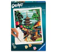 Ravensburger - Creart: Japón, Pintar por Numeros Adultos, Kit Pintura 24 x 30 cm, Manualidades Adultos, Todo Incluido