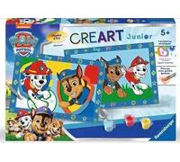 Ravensburger - CreArt Junior - Art Number - Paw Patrol - Kit de Pintura numérica - A Partir de 5 años - 25778