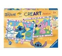 Ravensburger - CreArt Junior - Número artístico - Stitch - Kit de Pintura por números - A Partir de 5 años - 12023214