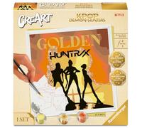 Ravensburger - Creart: K-Pop Demon Hunters: Golden, Pintar por Numeros Adultos, Kit Pintura 20 x 20 cm, Manualidades Adultos, Todo Incluido