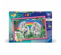 Ravensburger - CreArt Kids 31x21 cm - Número artístico - En el país de los Unicornios - Kit para Pintar con números - A Partir de 9 años - 25849
