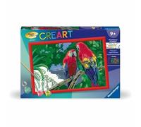 Ravensburger - CreArt Kids 31x21 cm - Número artístico - Loros - Kit de Pintura por números - A Partir de 7 años - 25854