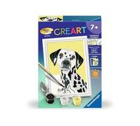 Ravensburger - CreArt Kids 8x12 cm - Número artístico - Dálmata - Kit de Pintura por números - A Partir de 7 años - 25590
