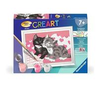 Ravensburger - CreArt Kids 8x12 cm - Número artístico - Gatitos adorables - Kit para Pintar por números - A Partir de 7 años - 25577