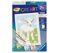 Ravensburger - CreArt Kids 8x12cm - Número de Arte - Oveja - Kit de Pintura por números - a Partir de 7 años - 12023215