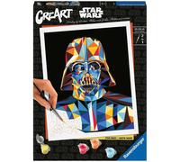 Ravensburger - Creart Serie C Trend: Polygon Starwars Darth Vader | Pintar Por Numeros Adultos Y Niños | Cuadros Para Pintar Por Numeros | Manualidades Adultos Y Niños De 14 Años O Más 24x30cm