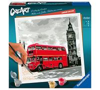 Ravensburger - CreArt: Londres, Pintar por Numeros Adultos y Niños, Cuadros para Pintar por Numeros, Incluye Completo Kit Pintar y Marco, Para Niños 14+ Años, 20x20cm