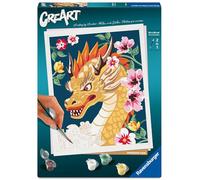 Ravensburger CreArt, Malen Nach Zahlen Adults Trend - Feuerdrache Flora