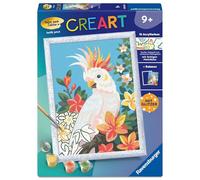 Ravensburger CreArt, Malen Nach Zahlen Kinder - Kakadu: Mit Glitzer!