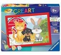 Ravensburger CreArt, Malen Nach Zahlen Kinder - Pfotenbande