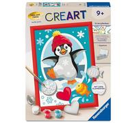 Ravensburger CreArt, Malen Nach Zahlen mit Gips gießen - Fröhlicher Pinguin