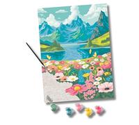 Ravensburger - CreArt Mar de Flores en el Lago, Kit pintar números adultos