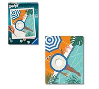 Ravensburger - Creart Serie C: Relax En La Piscina | Pintar por Numeros Adultos Y Niños | Cuadros para Pintar por Numeros | Manualidades Adultos Y Niños De 12 Años O Más 24x30cm