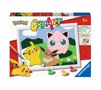 Ravensburger - CreArt Pokémon, Kit de pintar por números niños +7 años