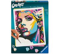 Ravensburger - Creart: Retrato a Color, Pintar por Numeros Adultos, Kit Pintura 24 x 30 cm, Manualidades Adultos, Todo Incluido