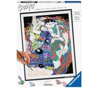 Ravensburger - Kit para pintar por números CreArt ART COLLECTION Klimt La Virgen con pincel 40x30 cm