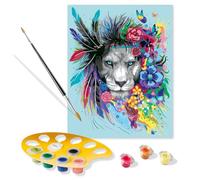 Ravensburger CreArt Adult Trend, Boho Lion, Pintar por Números, Edad Recomendada 14 +