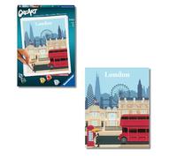 Ravensburger - CreArt Londres, Kit para Pintar por Números, Contiene una Tabla Preimpresa 24x30 cm, Pincel, Colores y Accesorios, Juego Creativo Relajante para Adultos 14+ Años