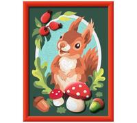 Ravensburger - CreArt Serie D - Ardilla con Yeso 3D | Pintar Por Numeros | Kit Pintura | Medidas De 25 x 18,30 | Juegos Niños 9 Años | Ideas Regalo | Regalo Niño 9 Años