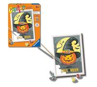 Ravensburger - CreArt Serie D: Happy Halloween, Kit para Pintar por Números, Contiene una Tabla Preimpresa, un Pincel, Colores y Accesorios, Juego Creativo para Niños y Niñas 7+ Años