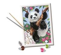 Ravensburger - CreArt Serie D, Panda, Pintura por Numeros, Kit de Pintura para Niños, Juego Educativo para Niños de 9+ Años, 26x20 cm