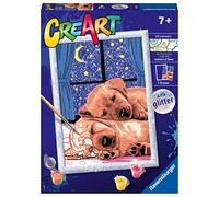 Ravensburger - CreArt Serie D, Perritos, Pintura por Numeros, Kit de Pintura para Niños, Juego Educativo para Niños de 7+ Años, 26x20 cm